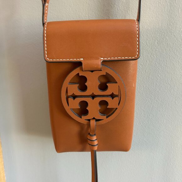 Tory Burch Miller Crossbody tan brown leather - Picture 4 of 7